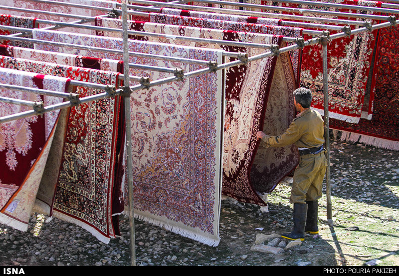قالیشویی‌ها در آستانه عید نوروز