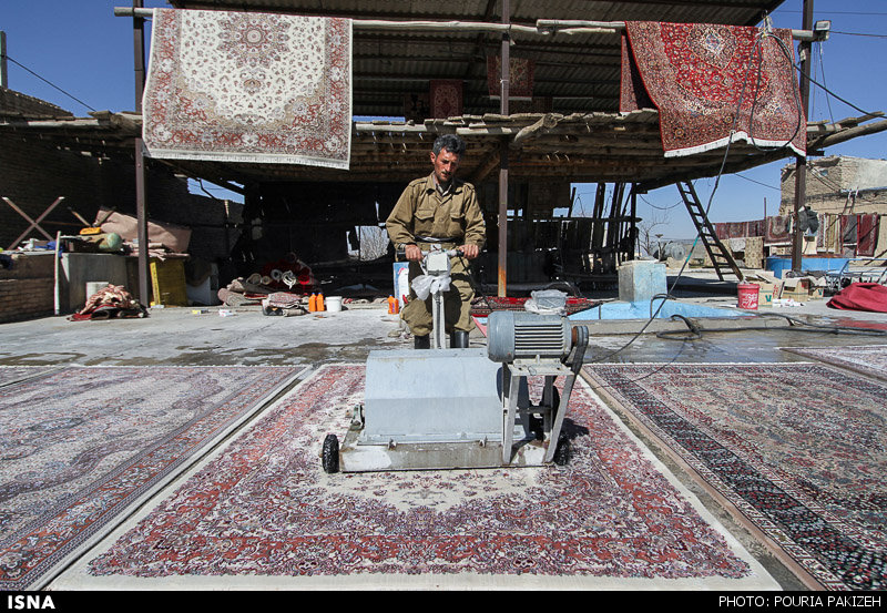 قالیشویی‌ها در آستانه عید نوروز