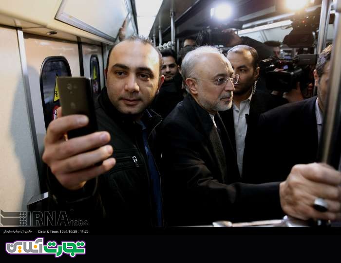 حضور علی اکبر صالحی و علی جنتی در مترو