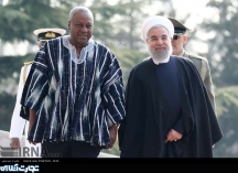استقبال رسمی روحانی از رییس جمهوری غنا