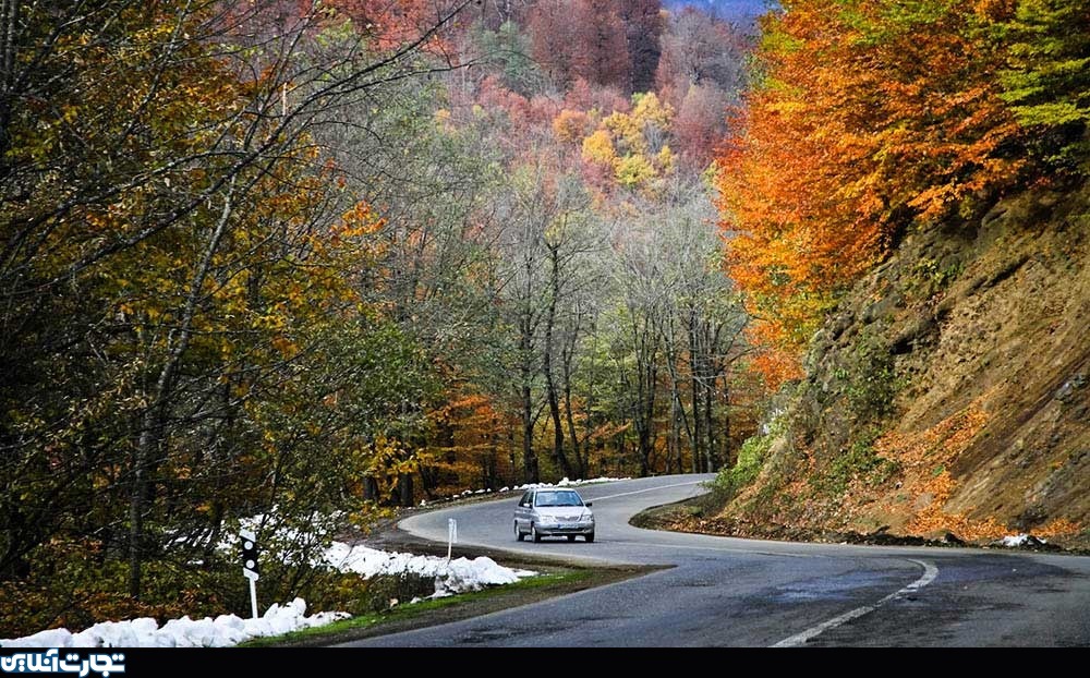پاییز هزار رنگ در جاده اسالم- خلخال