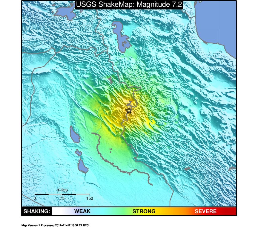 زلزله شدید در مرز ایران و عراق
