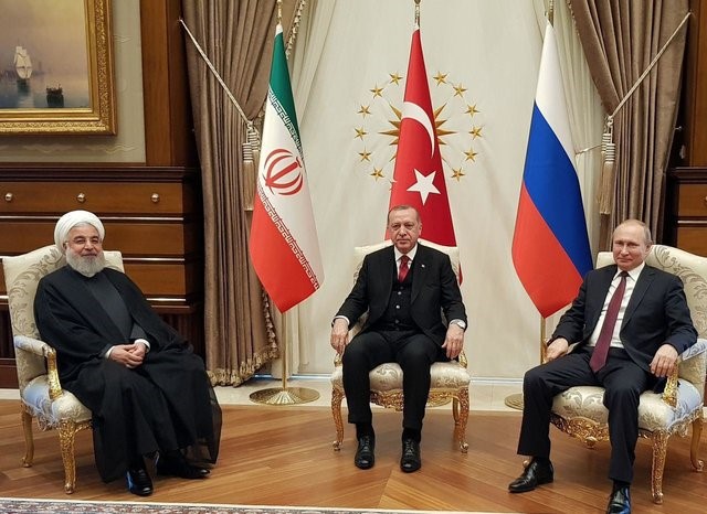 مشروح نشست خبری روحانی، پوتین و اردوغان