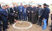 کلنگ زنی دو مدرسه با مشارکت بانک ملی ایران در آذربایجان شرقی