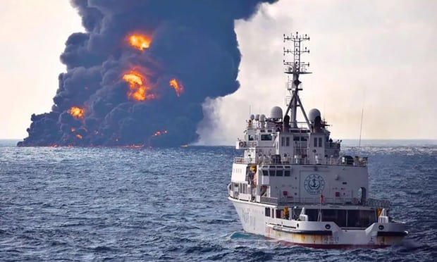 کشتی چینی مقصر سانحه سانچی اعلام شد