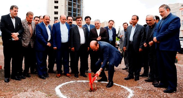 عملیات احداث ساختمان بیمه ایران در قزوین آغاز شد