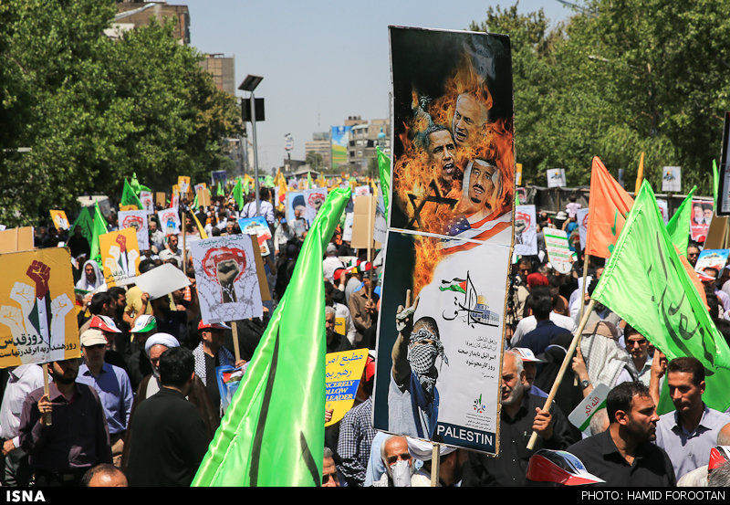 طنین خروش مرگ بر اسرائیل در سراسر ایران
