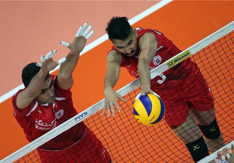 پیروزی یک طرفه والیبال ایران مقابل چین