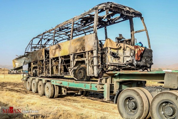 آخرین جزئیات حادثه تلخ تصادف اتوبوس در سنندج