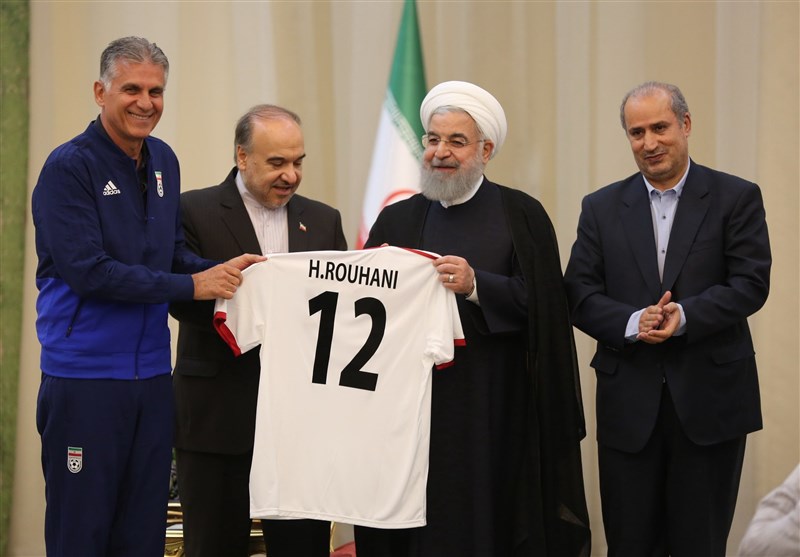 پیام توئیتری روحانی به بازیکنان تیم ملی