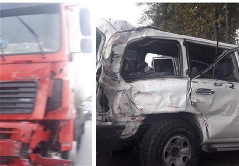 تصادف شدید خودروی همراهان وزیر کار در گرگان‌