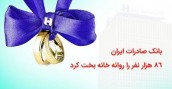 بانک صادرات ایران ٨٦ هزار نفر را روانه خانهبخت کرد