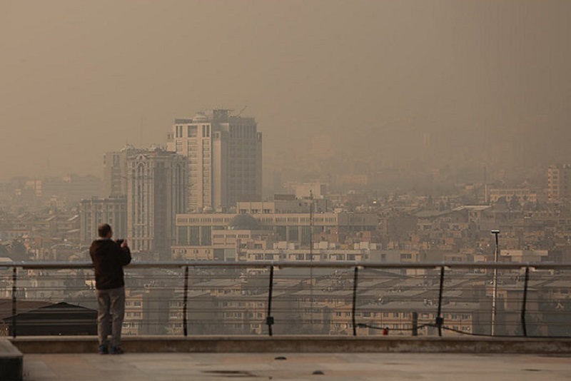 وضعیت آلودگی هوای تهران در وضعیت بسیار ناسالم