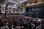 مراسم عزاداری شب شهادت حضرت فاطمه‌زهرا (س) با حضور رهبر معظم انقلاب اسلامی