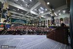 مراسم عزاداری شب شهادت حضرت فاطمه‌زهرا (س) با حضور رهبر معظم انقلاب اسلامی