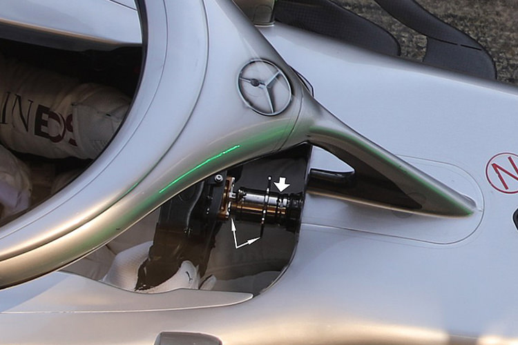 Mercedes-AMG W11 DAS system