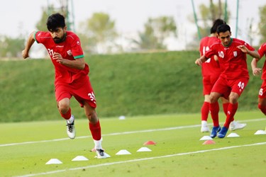 گزارش تصویری از آخرین تمرین تیم فوتبال امید پیش از دیدار با قطر