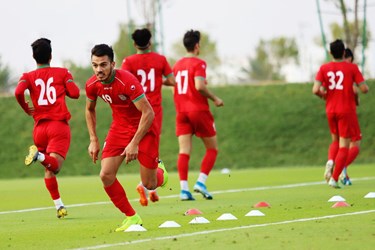 گزارش تصویری از آخرین تمرین تیم فوتبال امید پیش از دیدار با قطر