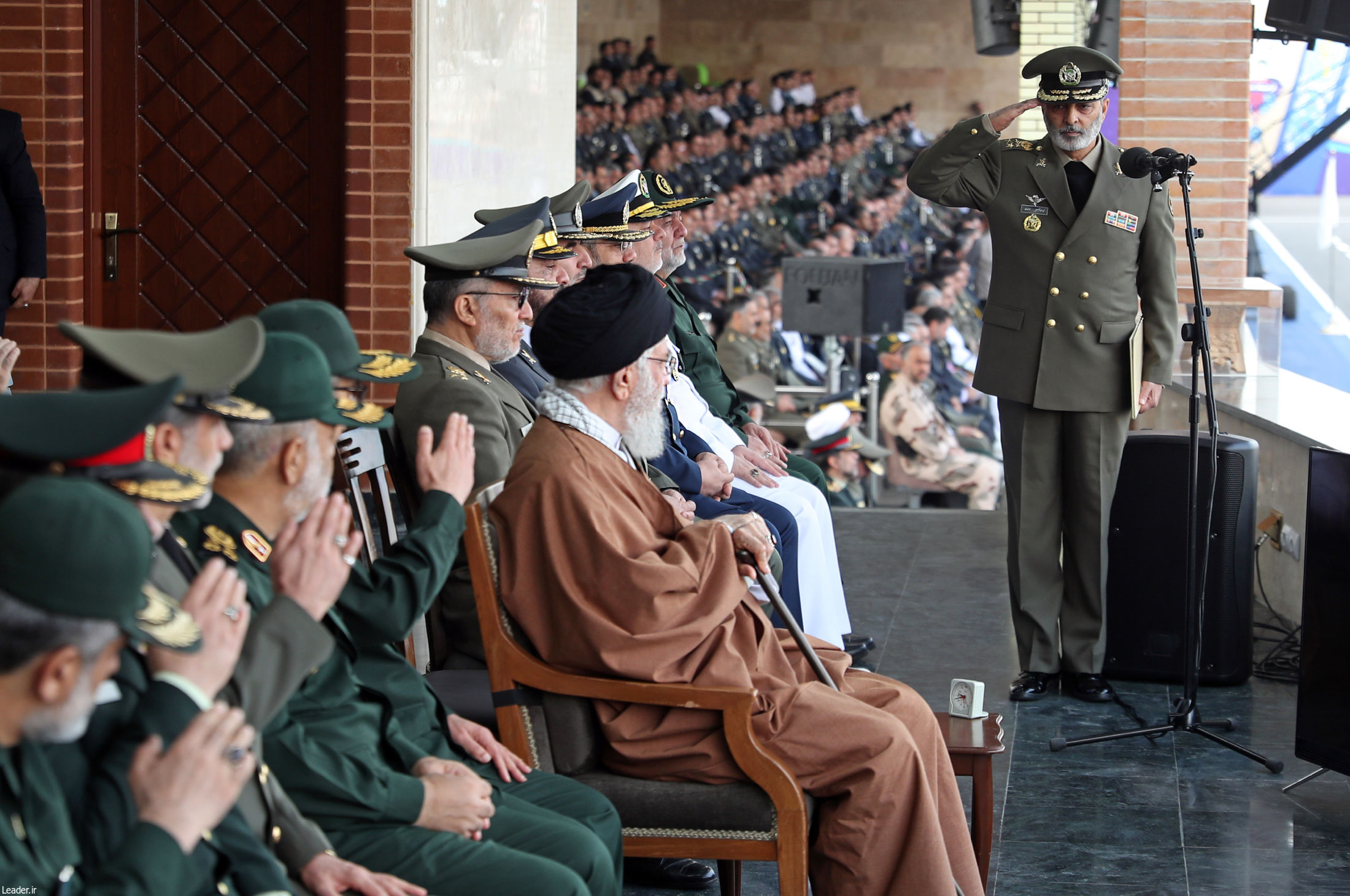 حضور فرمانده کل قوا در مراسم دانش‌آموختگی دانشجویان افسری ارتش