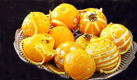 تزیین سیب و پرتقال برای شب یلدا!,تزیین شب یلدا با پرتقال