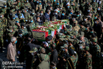مراسم تشییع و‌ تدفین پیکر مطهر یک شهید گمنام دفاع مقدس در مرکز آموزش و پشتیبانی نزاجا