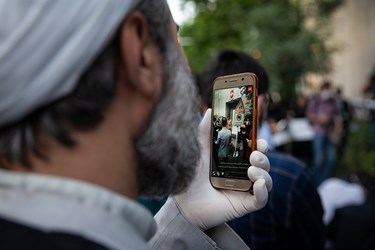 ارتباط زنده  اینستاگرامی یکی از روحانیون حاضر در تجمع بر ضد تبعیض نژادی آمریکا