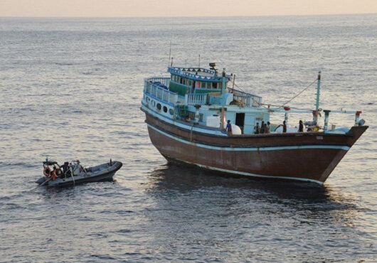 غرق شدن کشتی ایرانی در بندر ام القصر بصره