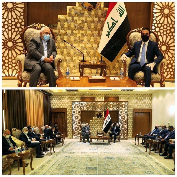 دیدار ظریف با  رئیس پارلمان عراق