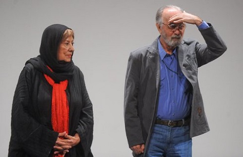 پرویز پورحسینی و همسرش
