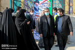 مراسم تدفین شهید محسن فخری‌زاده در امام‌زاده صالح (ع)