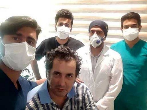 حسام نواب صفوی در بیمارستان