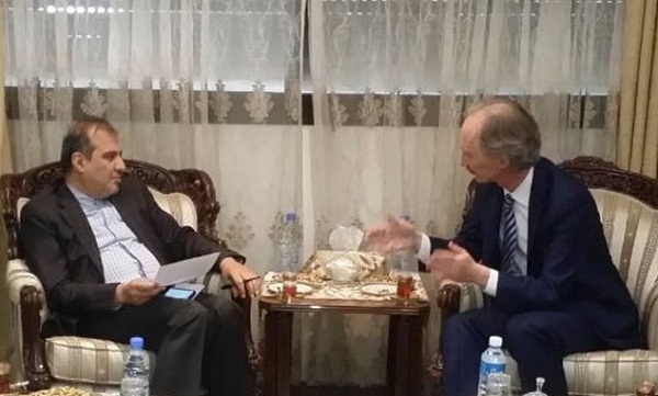 رایزنی خاجی با نماینده دبیرکل سازمان ملل در امور سوریه