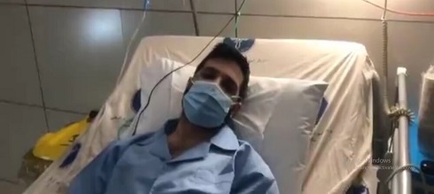 حمید هیراد در بیمارستان