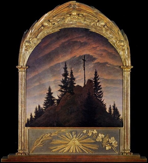 نقاشی «صلیب در کوهستان» کاسپار داوید فردریش