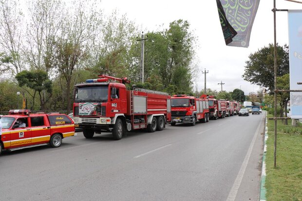 فعالیت شبانه روزی ۱۳۵ آتش نشان در ۷ ایستگاه آتش نشانی اردبیل