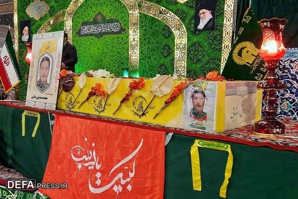 پیکر شهید مدافع حرم «محمدصدیق رضایی» در مشهد تشییع شد