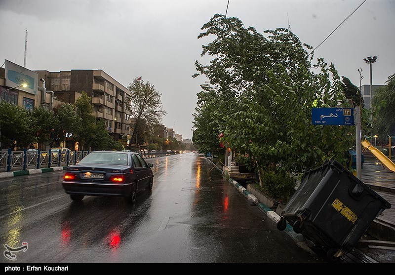 هشدار زرد هواشناسی؛ طوفان تهران را در نوردید