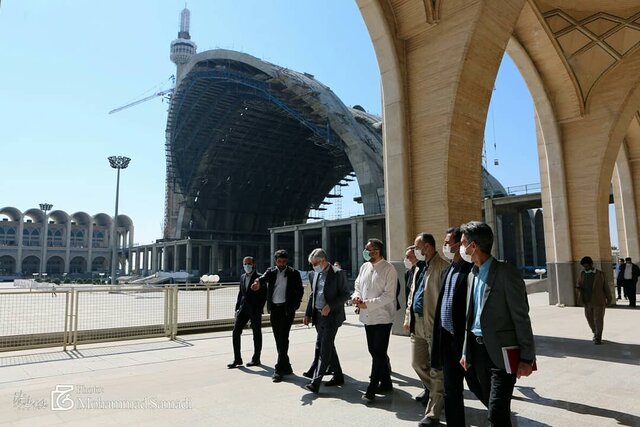 بازدید رئیس و مدیران نمایشگاه کتاب تهران از مصلا