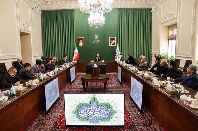 رایزنی اعضای اتاق بازرگانی ایران و تهران با رئیس مجلس