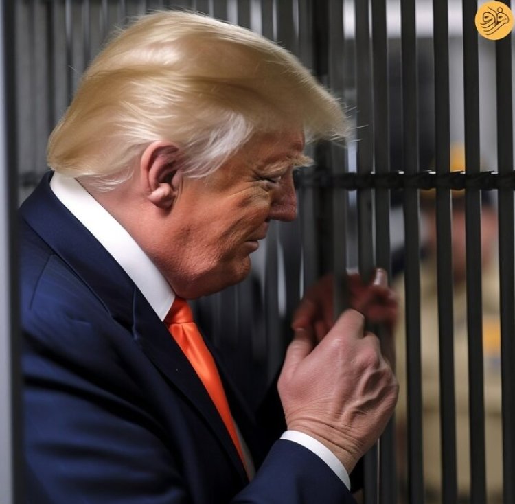 ترامپ در زندان + عکس