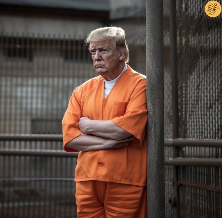 ترامپ در زندان + عکس