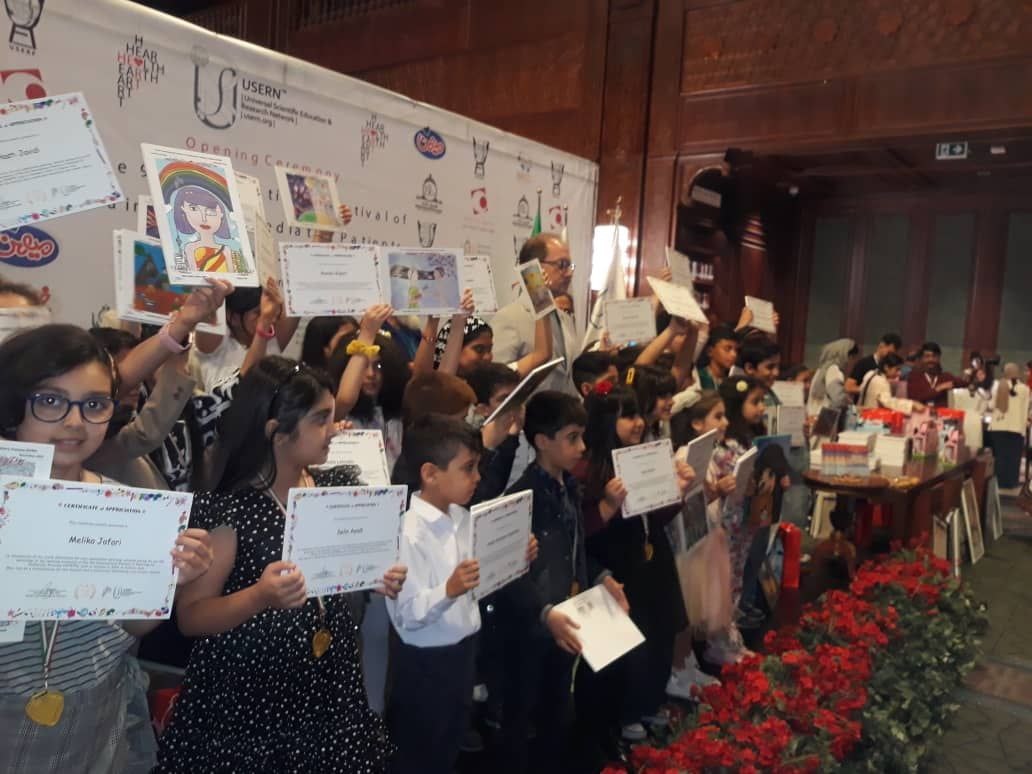 نهمین جشنواره بین‌المللی نقاشی برای کودکان بیمار افتتاح شد