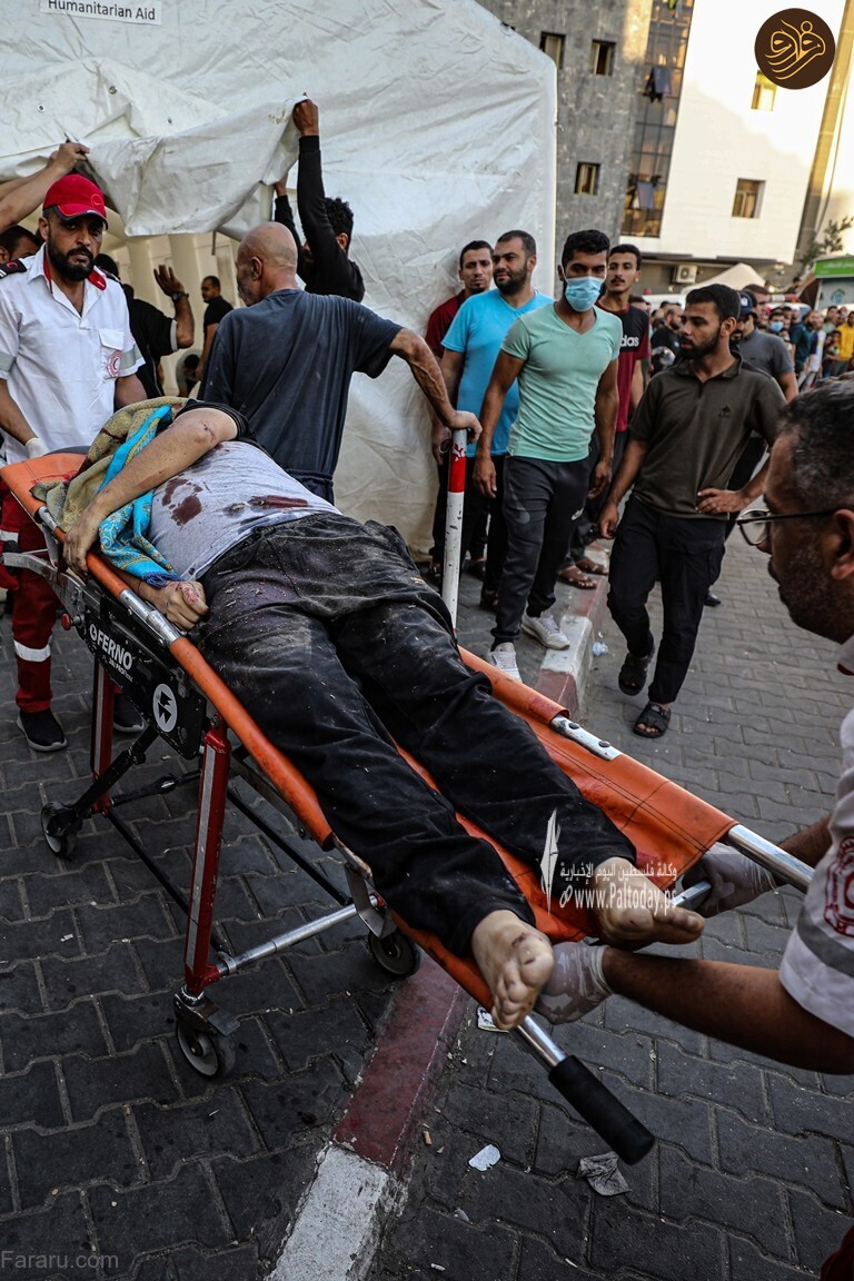 آخرین تصاویر از بمباران بیمارستان المعمدانی غزه + حاوی تصاویر دلخراش
