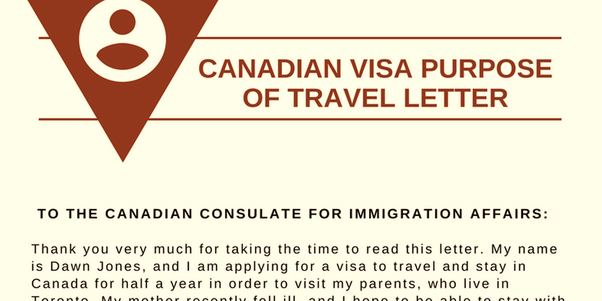 نامه هدف از سفر به کانادا چیست