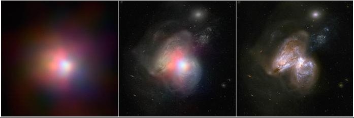 کشف سیاهچاله‌های غول‌پیکر در قلب دو کهکشان+عکس