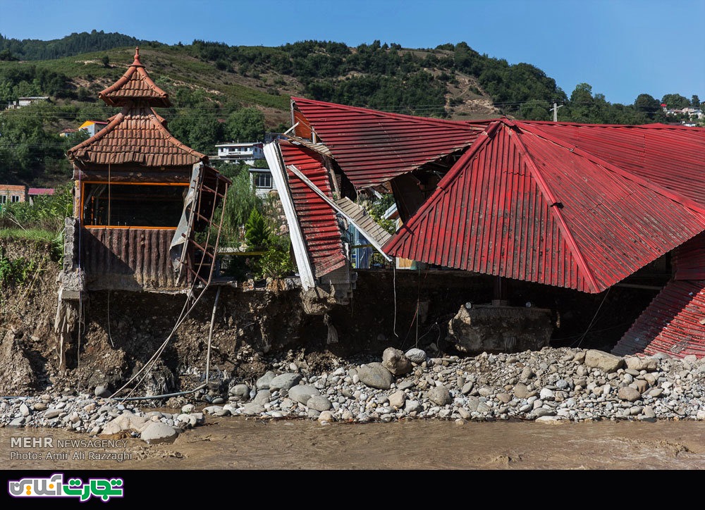 خسارت سیلاب در سوادکوه و زیرآب