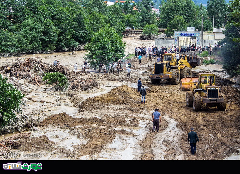 خسارت سیلاب در سوادکوه و زیرآب