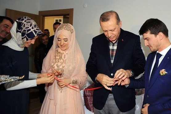 اردوغان در مراسم خواستگاری + عکس