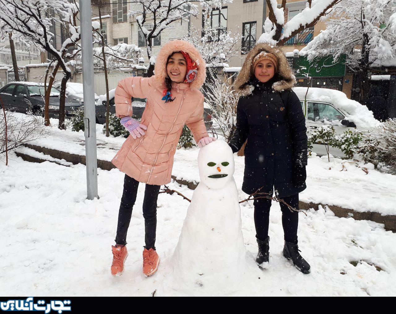 بارش برف تهران را سفیدپوش کرد + عکس ها