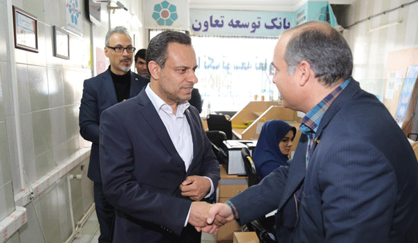 بازدید نجفی عضو هیئت‌مدیره بانک توسعه تعاون از شعب استان تهران